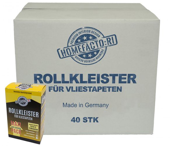 40x Maxi Pack Rollkleister Vlies Instant Kleister Vliestapeten 20kg