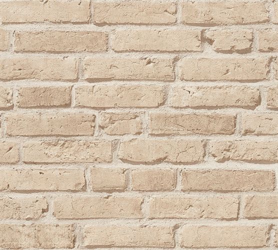 Wallpaper stone clincer bricks beige AS Creation 35581-2