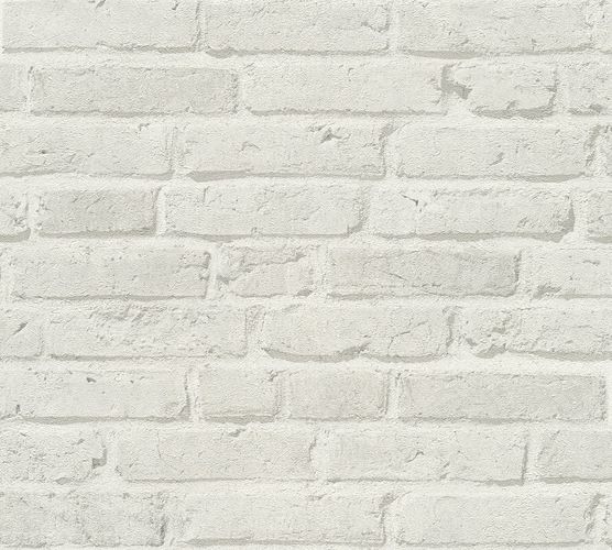 product image non-woven wallpaper brick wall cream white 35581-4