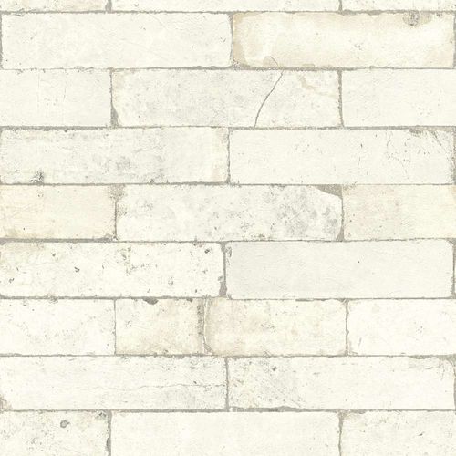 Vliestapete Rasch Factory 3 Backstein Used creme hellgrau 446319