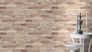 Room picture Non-woven Rasch clinker 3D beige cream  475159 3