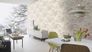Room picture Non-woven Rasch natural stone used white-grey grey  939316 3
