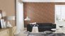Room picture Non-woven Rasch wooden design 3D brown grey  939811 3