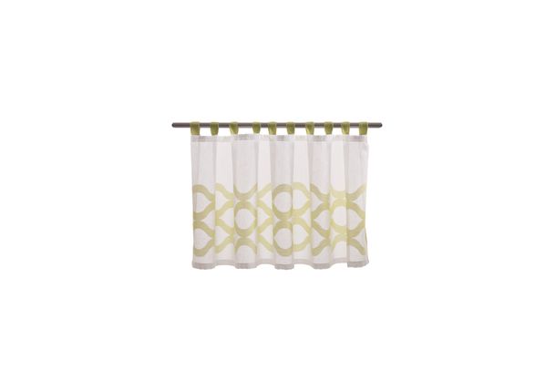 Loop Drape Window Curtain Marley stripes semi-transparent grey silver 5033-08