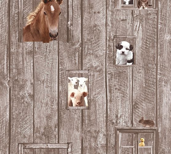 Tapete-Kinder-Pferd-Hund-Schaf-braun-beige-35842-2