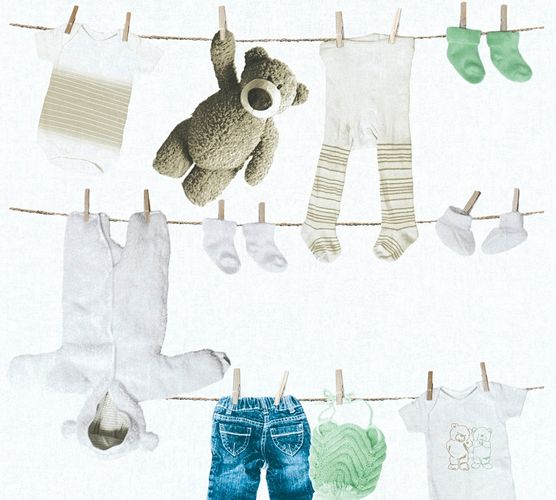 Tapete-Kinder-Teddy-Kleidung-weiss-beige-35844-2_1