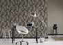 Vlies-Tapete-Used-Vintage-taupe-schwarz-livingwall 3