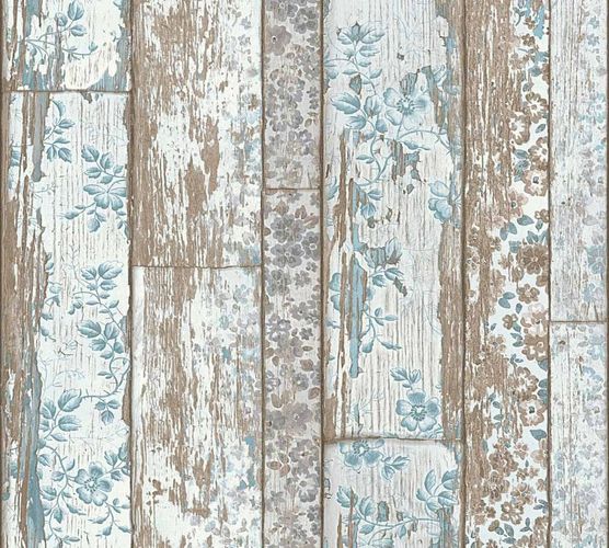 Artikelbild Neue Bude 2.0 Tapete Holz-Optik Vintage weiß blau 36119-1