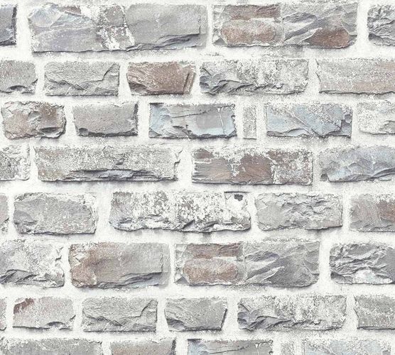 Wallpaper bricks stone design grey Neue Bude 2.0 36140-3