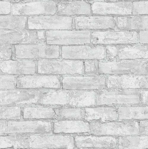 Vlies Tapete Stein-Optik Steinwand 3D hellgrau Erismann 6318-10