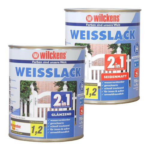 2in1 Weißlack Wilckens Grundierung 0,75 L