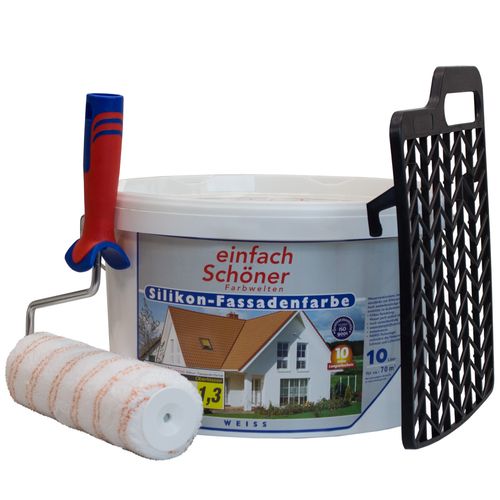 Painting Set + Silicone Facade Painting White 10l