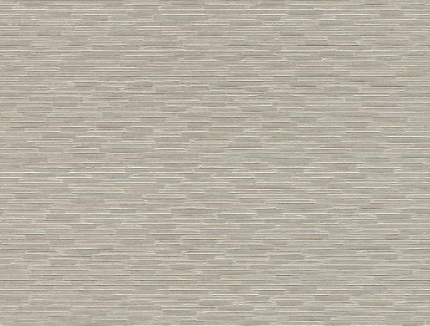 Rollenbild Tapete Vlies Rasch Quergestreift 3D beige Glanz 806427