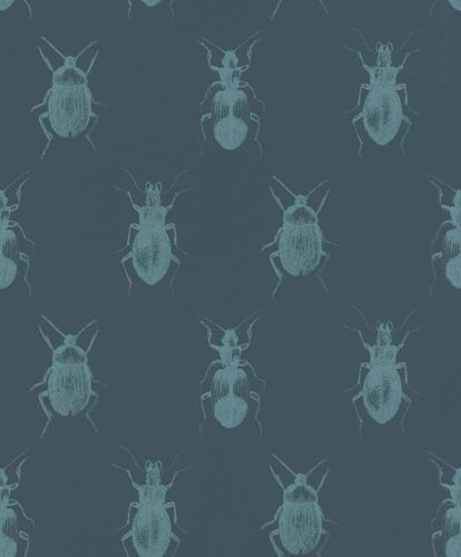 Wallpaper Insects Bugs dark blue Rasch Textil 289533