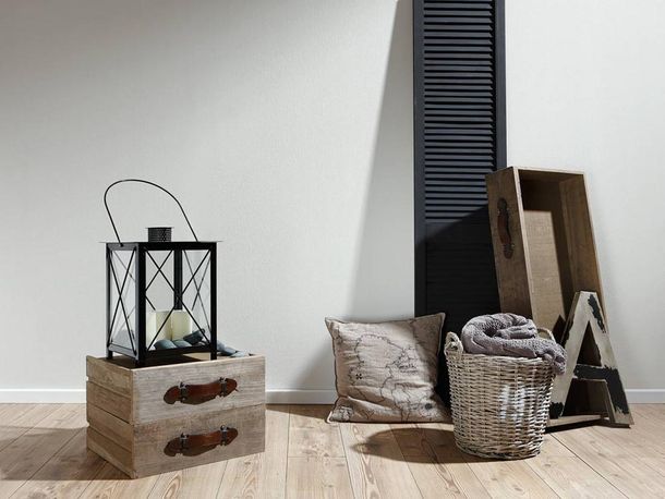 Artikelansicht Vlies Tapete Meliert hellgrau Hygge livingwalls 36379-2