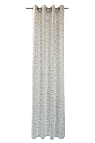 Artikelansicht Ösenvorhang Gardine Schal Fliesen Hanna blickdicht mint 245x140cm 5071-22