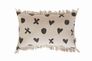 Cushion Cover Cozz Hearts Fringy Faiza graphit 30x50cm 1