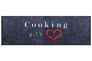 Kitchen Carpet Rug Runner Mat Cooking with Love | non-slip 2