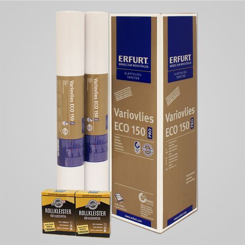 2x Erfurt EcoVlies EV150 Glattvlies Variovlies 37,50m² | 2x Kleister
