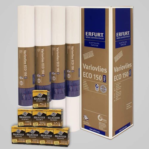 8x Lining Paper Erfurt EcoVlies EV150 | Wallpaper Paste
