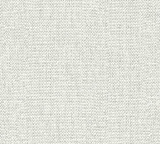 Tapete-Vlies-Textil-Optik-weiss-silber-Glitzer-344