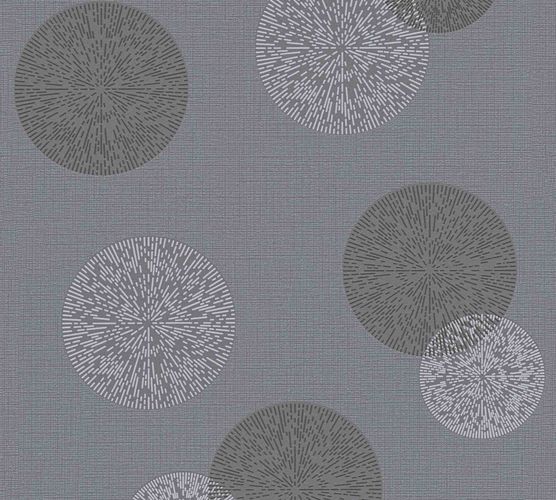 Tapete-Vlies-Kreise-Grafisch-grau-anthrazit-34771-
