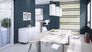 Illustration Non-Woven Wallpaper Textile-Structure blue 531381 3