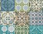 Article picture Wallpaper Non-Woven oriental tiles green turquoise 36485-1 1
