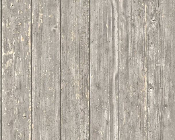 Article picture Wallpaper Non-Woven wood panels used look brown beige 36573-1