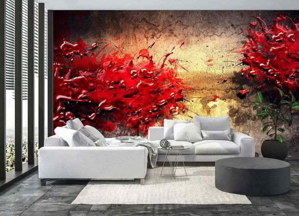 Digital Print Non-Woven Wall Mural Premium Abstract
