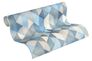 Non-Woven Wallpaper triangle graphic blue grey 36786-3 2