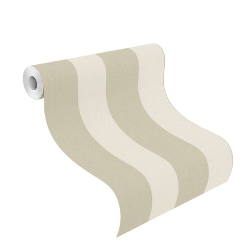 Detail picture  Non-woven wallpaper tapetenwechsel stripes beige beige white 633450