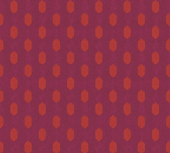 Artikelbild Tapete Vlies Grafik Raute pink 36973-1