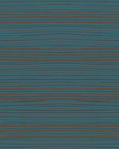 Artikelbild Tapete Quergestreift 31214 blau Metallic