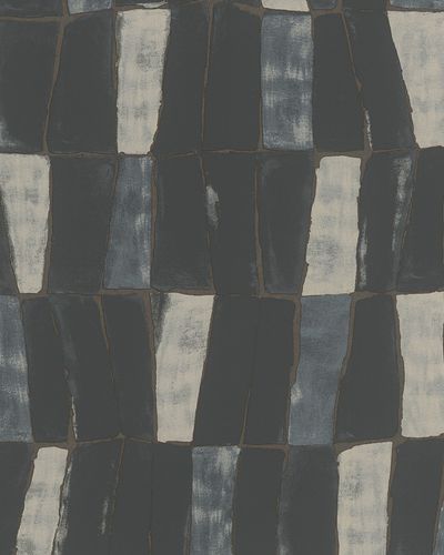 Artikelbild Tapete Abstrakt Kacheln 31222 schwarz