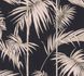 Non-Woven Wallpaper Bamboo Leaves Design black pink 1