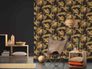 Non-Woven Wallpaper Bamboo black orange 36919-5 3