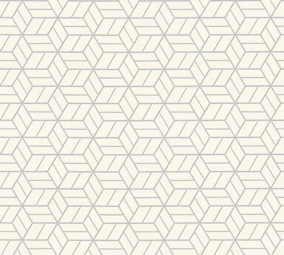 Vliestapete-Grafik-Wuerfel-creme-silber-Glitzer-36920-3-191328