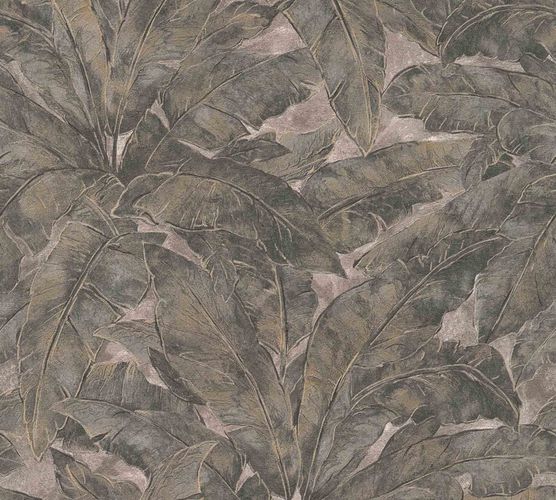 Vliestapete-Blaetter-Farn-anthrazit-beige-Glanz-36927-1-191361