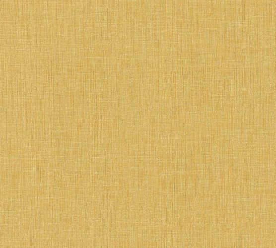 Non-Woven Wallpaper Textile Look Uni gold yellow 36922-1