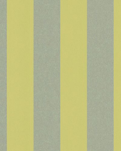 Wallpaper non-woven stripes green silver metallic 31324