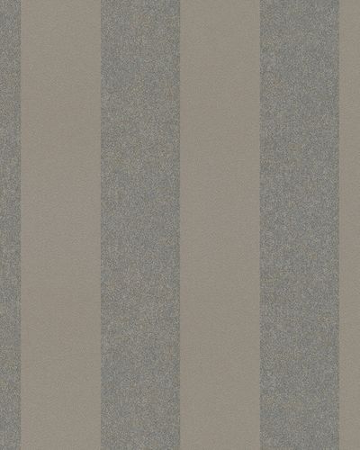 Artikelbild Tapete Vlies Streifen braun silber 31328