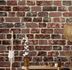 Wallpaper non-woven Stone look 3D red brown 58408 3