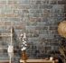 Wallpaper non-woven stone look 3D gray rose 58410 4