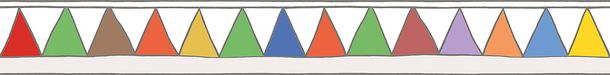 kids bordure Zacken pattern colorful white Jonas Kötz 46515