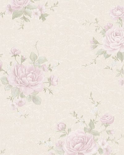 Artikelbild Vliestapete Rosen Vintage gold 30614