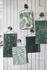 overview of non-woven wallpapers leaves green white 3