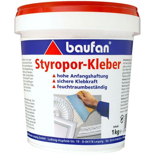 Baufan Styropor-Kleber 1 kg lösungsmittelfreier Klebstoff