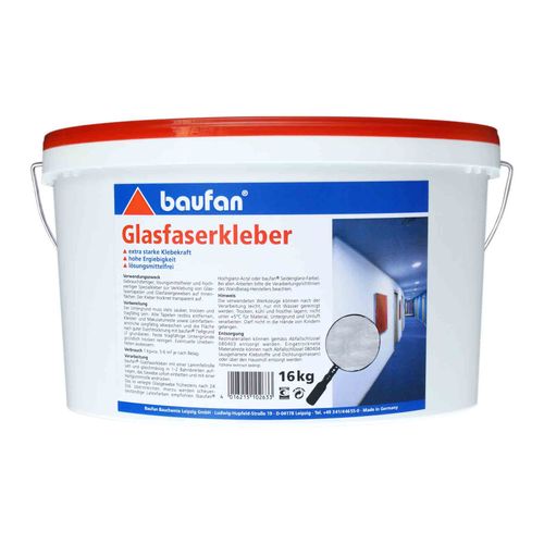 Baufan Glasfaser-Kleber 16 kg vielseitiger Glasfaserklebstoff