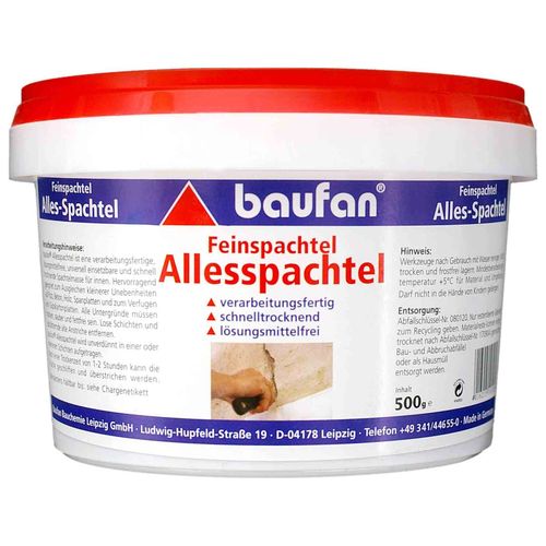 Baufan Allesspachtel Feinspachtel 500 g Spachtelmasse